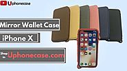 Folio Wallet Case with Mirror for iPhone X | Uphonecase.com