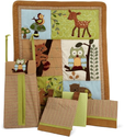 Lambs & Ivy 5 Piece Bedding Set, Enchanted Forest