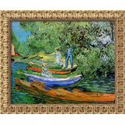 1890 Framed Wall Art by Vincent van Gogh - 26.12W x 30.12H in.: Home & Kitchen