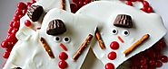 Melted Snowman Chocolate Bark