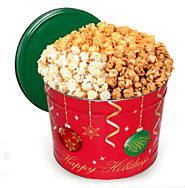 Gourmet Gift Baskets Ornament Popcorn Tin