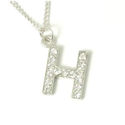 Amazon.com: The Olivia Collection Medium Cz Initial H Pendant on 18-21 Inch Chain: The Olivia Collection: Jewelry