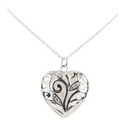 Amazon.com: Sterling Silver Heart Shaped Necklace - Fine 925 Sterling Silver Stamped Necklaces for Women, Girls or Te...