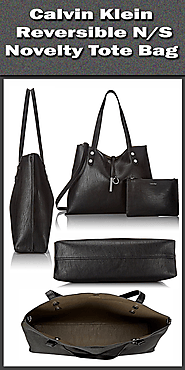 Calvin Klein Reversible N-S Novelty Tote Bag.