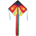 Large Easy Flyer Kite - Butterfly (46" X 90") with 300 Ft 30lb Test Kite String and Winder