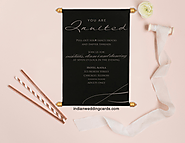 Black Velvet Wedding Invitations : CSC-5008B | IndianWeddingCards