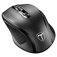 VicTsing MM057 2.4G Wireless Portable Mobile Mouse Optical Mice with USB Receiver, 5 Adjustable DPI Levels, 6 Buttons...