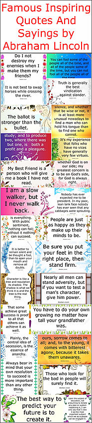 Famous Inspiring Quotes And Sayings by Abraham Lincoln – Quotes And Sayings