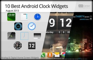 10 Best Android Clock Widgets - August 2013