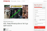 Winamp Change.org i 40 tysięcy podpisów