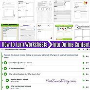 How to Turn Worksheets into Online Content | Hot Lunch Tray