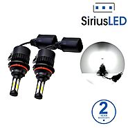 SiriusLED X2 Extremely Bright COB LED Chip 8000 Lumens Headlights Fog Lights Bulb Conversion Kit 9007 HB5 6000K Xenon...