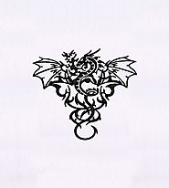 Fire Breathing Dangerous Dragon Embroidery Design | EMBMall