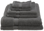 Pinzon Egyptian Cotton 725-Gram 6-Piece Towel Set, Gray