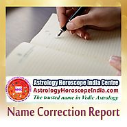 Name Correction report