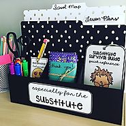 Target Teachers Michelle&Hadar on Instagram: “@mrshenryinfirst made this "sub station" for her substitute teacher! Th...