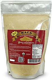 Raw Organic Maca Root Powder, Premium Peruvian Pure Superfood 1lb Bag by Pure Natural Miracles