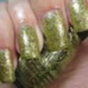 China Glaze Glitter Nail Lacquer with Nail Hardner Blond Bombshell
