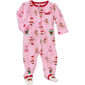 Carter's Baby Girls "My First Christmas" Footie Pajama, Pink, Size: 0-3 mths: Clothing