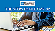 What are the steps to file CMP-02 on GST portal? - HostBooks