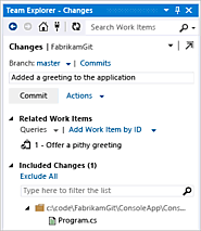 Use Microsoft Visual Studio and Team Foundation Server with Git