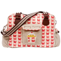 Pink Lining Yummy Mummy Changing Bag, Red Butterflies