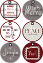 Merry Christmas Gift Tags by Poppies at Play