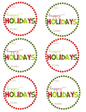 Happy Holidays Gift Tags by Mommy by day Crafter by night