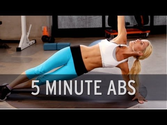 How to Lose Belly Fat: 5 Minute Abs