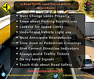 10 Road Traffic rules that all drivers should be aware of | Auto Insurance Invest