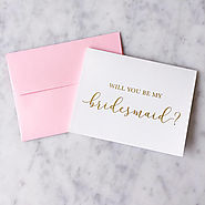 Gold Foil Will You Be My Bridesmaid Card - Bridesmaid Proposal - Bridal Party Card - Bridesmaid Card - Maid of Honor ...