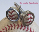 St. Louis Cardinals Game Used Baseball Cufflinks