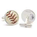 Tokens & Icons MLB Game Played Baseball Sterling Silver Cufflinks