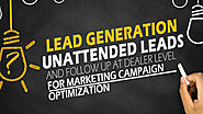 Lead Generation, Unattended Leads and Follow Up at Dealer Level for Marketing Campaign Optimization