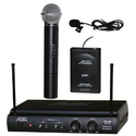 Amazon.com: Audio2000 AWM-6032UL UHF Dual Channel Wireless Microphone System with One Handheld & One Lapel (Lavalier)...