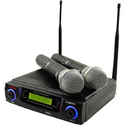 Amazon.com: Pyle-Pro PDWM3300 Wireless Professional UHF Dual Channel Microphone System With 2 Microphones and Adjusta...