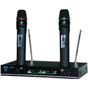 Amazon.com : Audio2000s Awm6112 VHF Dual Channel Rechargeable Wireless Microphone : Musical Instruments