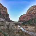 Zion National Park #HDR #zion #nationalpark #mountains #river #sky