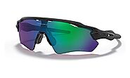 Oakley Men's Radar EV Path Sunglasses Polarized Rectangular, Matte Black w/Prizm, 38 mm