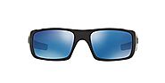 Oakley Crankshaft Sunglasses Black Ink/Ice Iridium, One Size