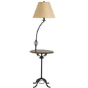 Cal Lighting BO-2095FL Table Lamp with Beige Fabric Shades, Cherry Finish - Amazon.com