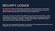 Security Licence
