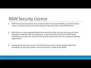 How To Get NSW Security Guard Licence