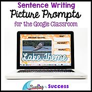 Respond to a Picture Prompt LAKE THEME Sentence Writing for the Google Classroom