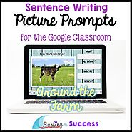 Respond to a Picture Prompt AROUND THE FARM Sentence Writing Google Classroom