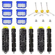 DerBlue Accessory for Irobot Roomba 600 610 620 650 Series Vacuum Cleaner Replacement Part Kit - Includes Filter, 3-a...