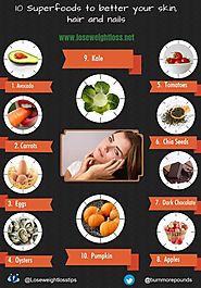 10 Superfoods for healthy skin, hair and nails | Lose Weight Loss
