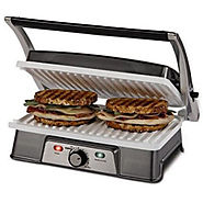 Oster CKSTPM21WC-ECO DuraCeramic 2-in-1 Panini Maker and Grill - Kitchen Things