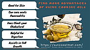 advantages of using cooking oils | Suncoastmat CBD Oil
