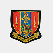 RM Royal Marine 45 Commando Embroidered blazer badges